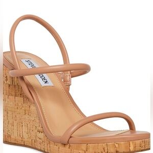Steve Madden MORGAN TAN Strappy
Platform Wedge Sandals size 6M
